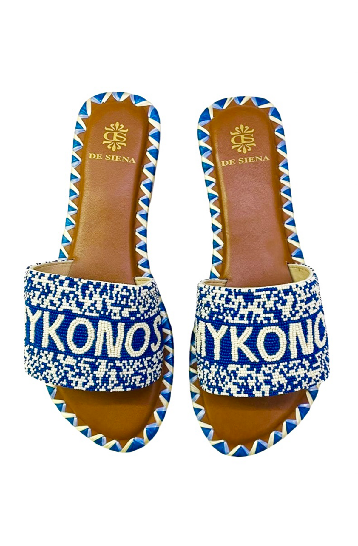 de Siena Shoes Mykonos Blue Shopping Bag