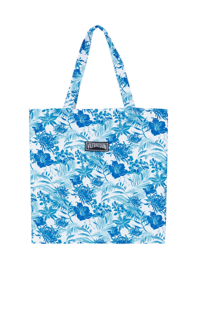 VILEBREQUIN Uniex Linen Beach Bag Tahiti Flowers