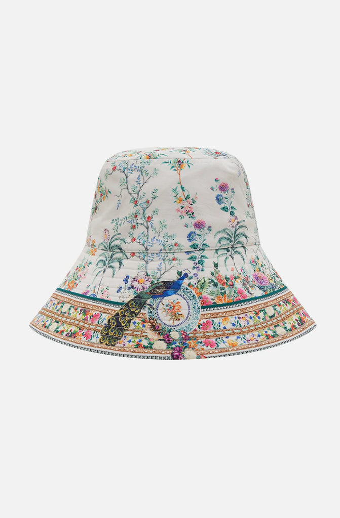 CAMILLA Wide Brim Bucket Hat - Plumes And Parterres