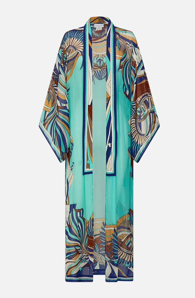 CAMILLA Kimono Layer with Collar - Oasis Oracle