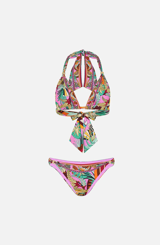 CAMILLA Soft Tie Bikini with Trim - Giza Goddess