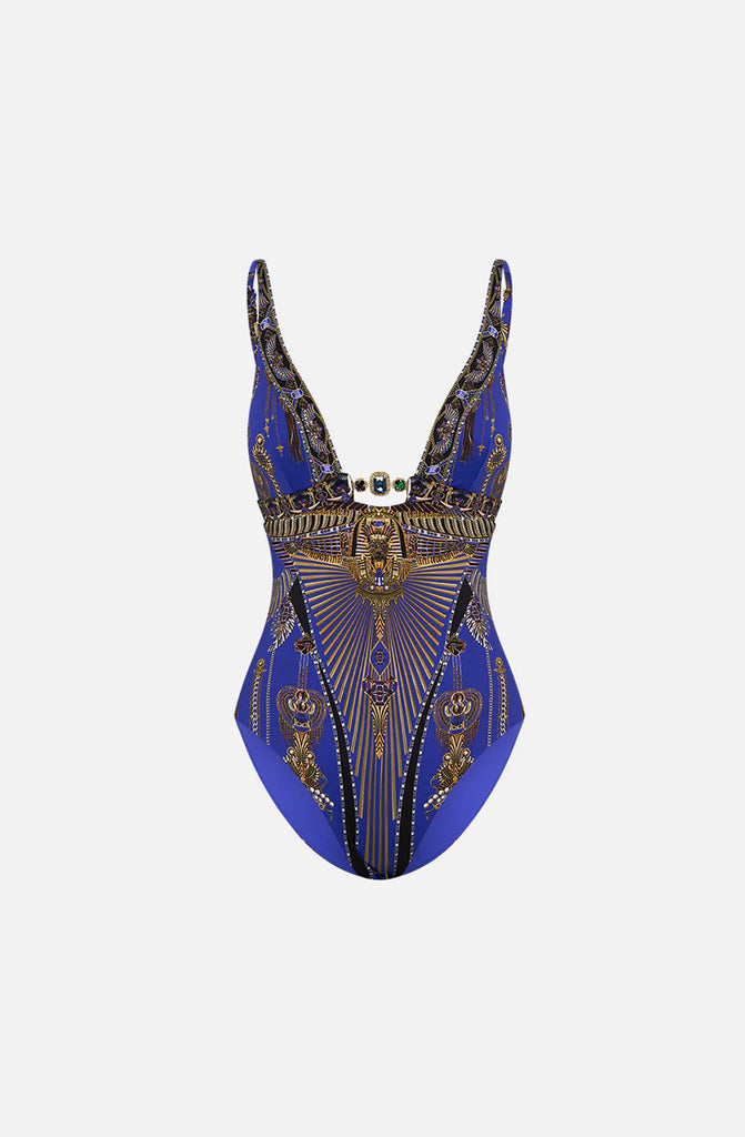 CAMILLA High Tri One-Piece with Front Trim - My Fair Pharaoh