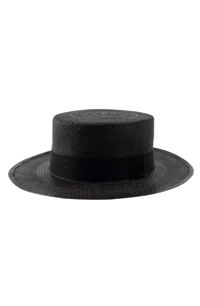 RONNEL Cilindro Black with Black Band Hat