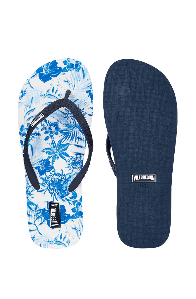 VILEBREQUIN Women Beach Flip Flops Tahiti Flowers