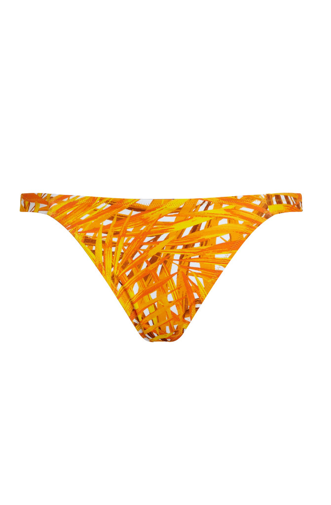 VILEBREQUIN Women Tanga Bikini Bottom Palm Leaves