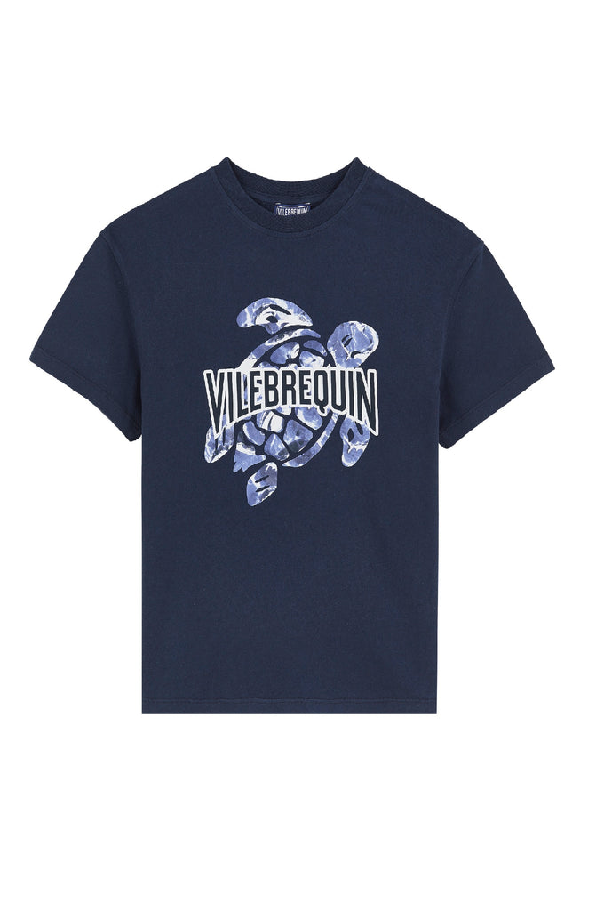 VILEBREQUIN Boys Organic Cotton T-Shirt Puff Print Logo