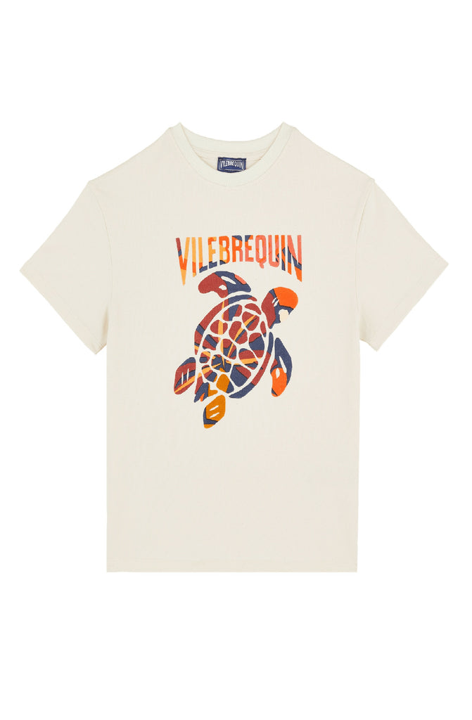 VILEBREQUIN Boys Organic Cotton T-Shirt Puffer Turtles Monoi Print