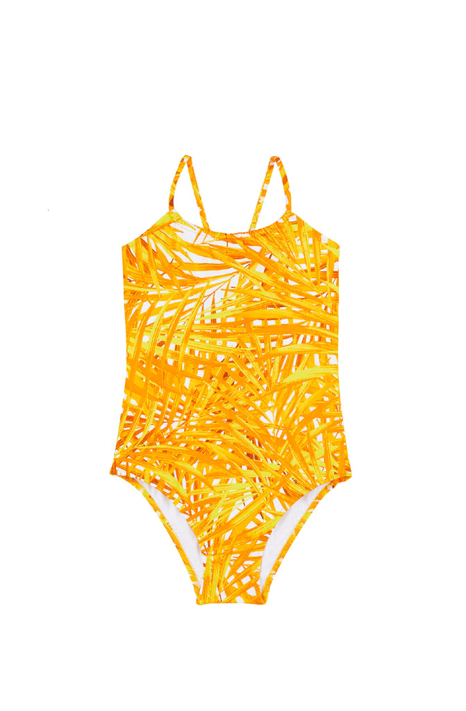 VILEBREQUIN Girls One-Piece Swimsuit Palm Leaves