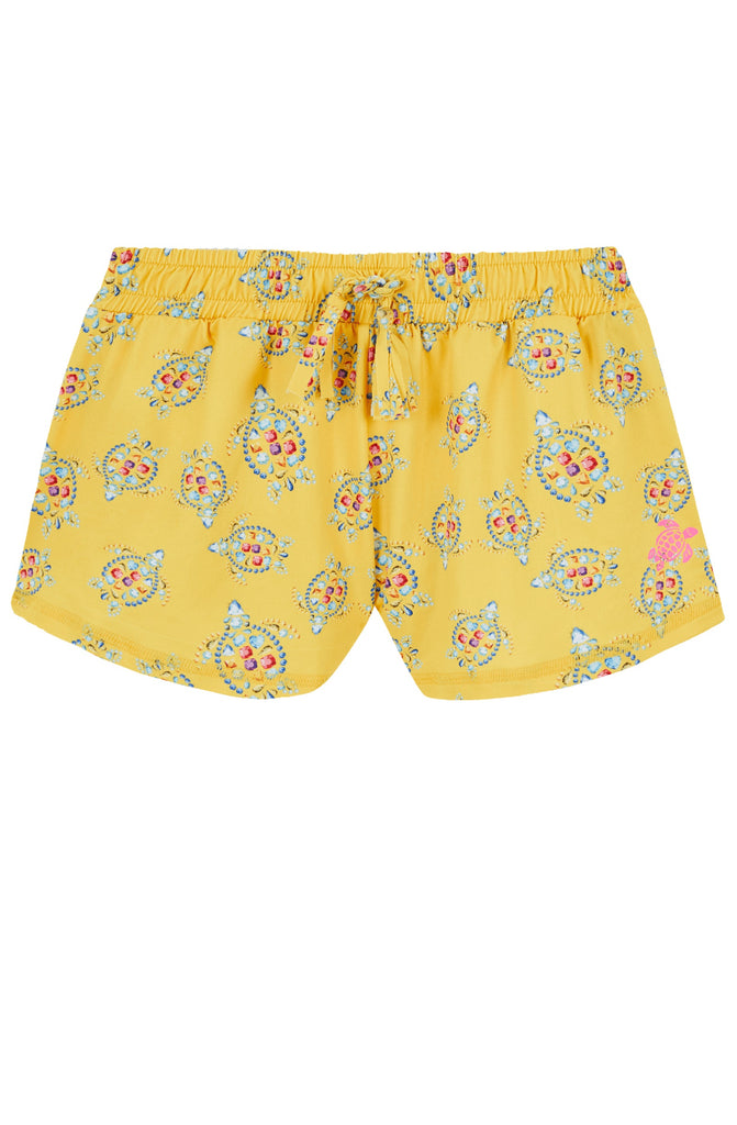 VILEBREQUIN Girls UV Protection Swim Shorts Vendome Turtles