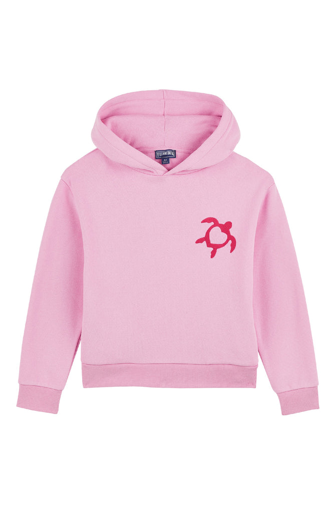 VILEBREQUIN Girls Organic Cotton Hoodies Sweatshirt Turtle Heart Tahiti