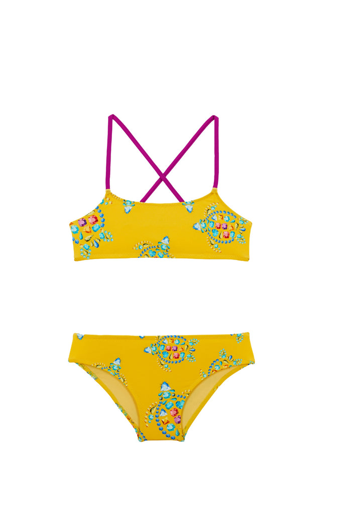 VILEBREQUIN Girls Two Piece Bikini Vendome Turtles