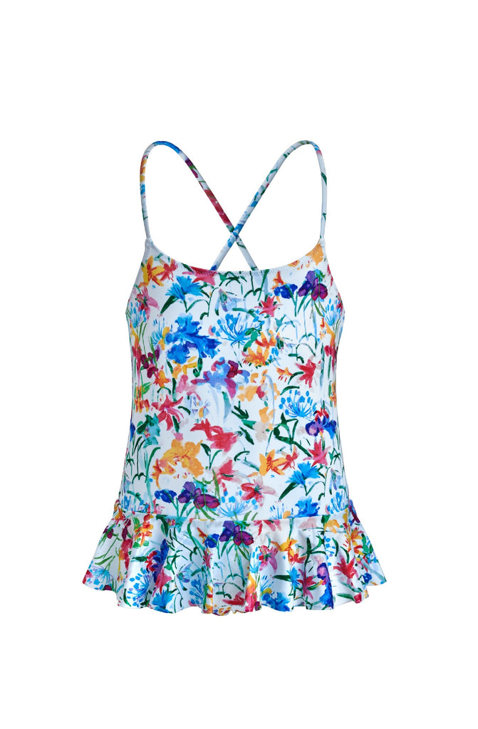 VILEBREQUIN Girls Skirt One-Piece Swimsuit Happy Flowers
