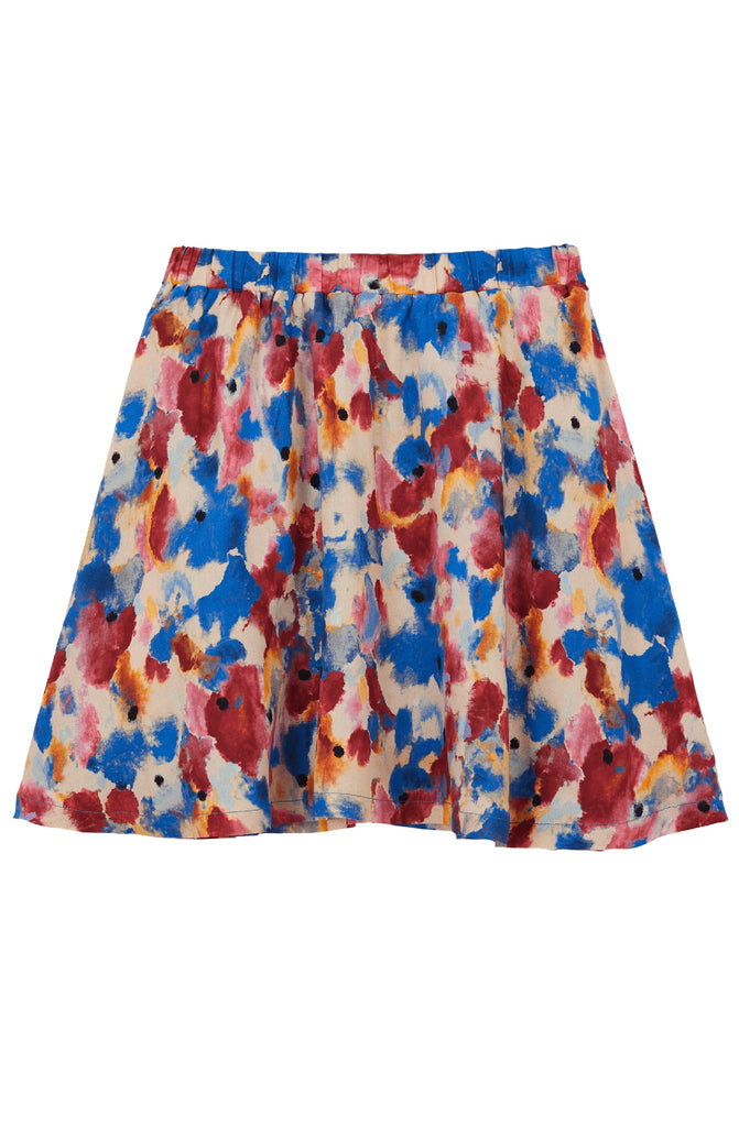 VILEBREQUIN Girl Short Viscose Skirt Flowers in the Sky