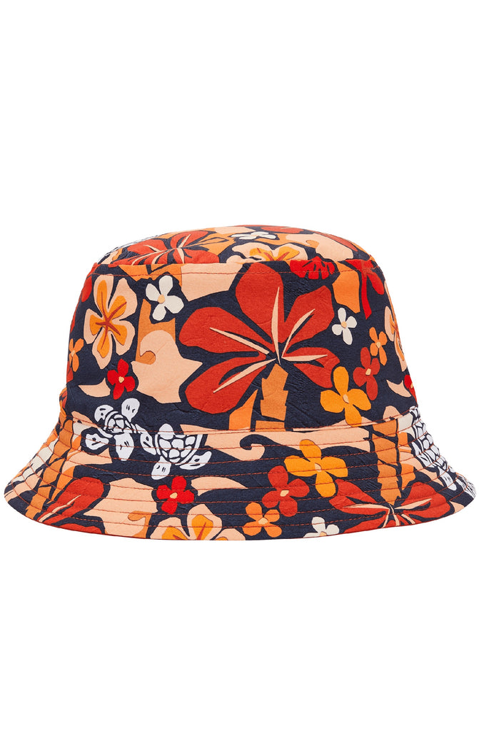 VILEBREQUIN Kids Reversible Bucket Hats Monoi Turtles