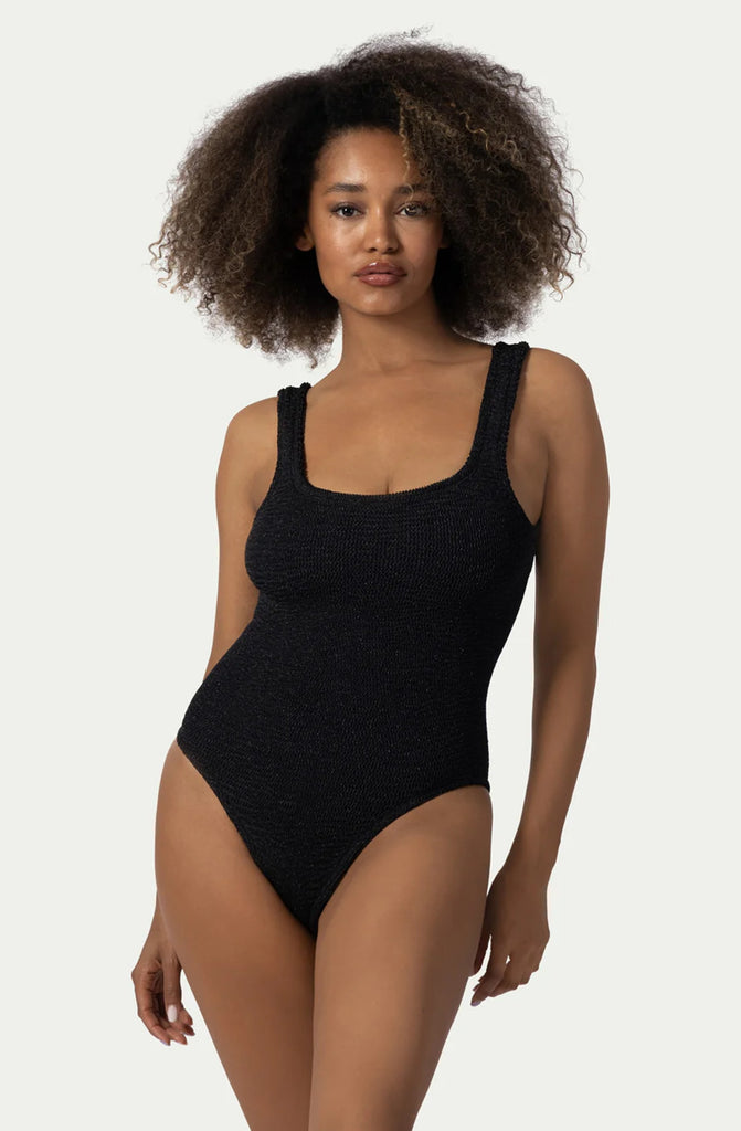 PARAMIDONNA Hailey Black Lurex Swimsuit