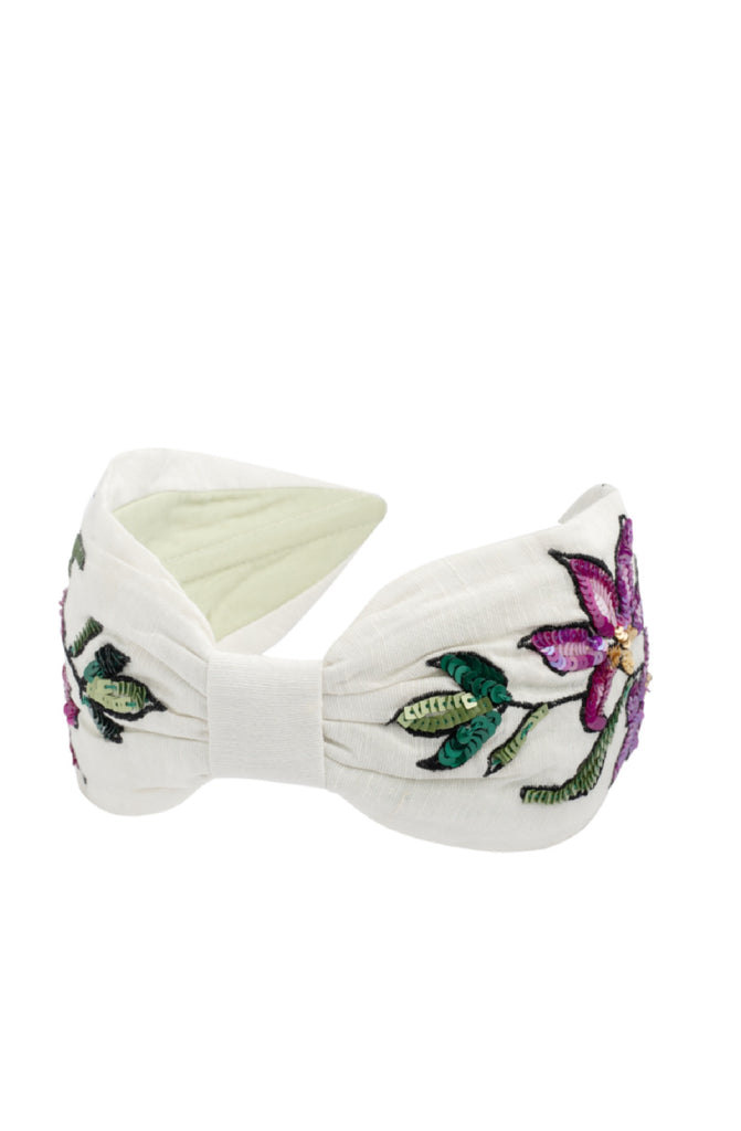 NAMJOSH White Flower HeadBand