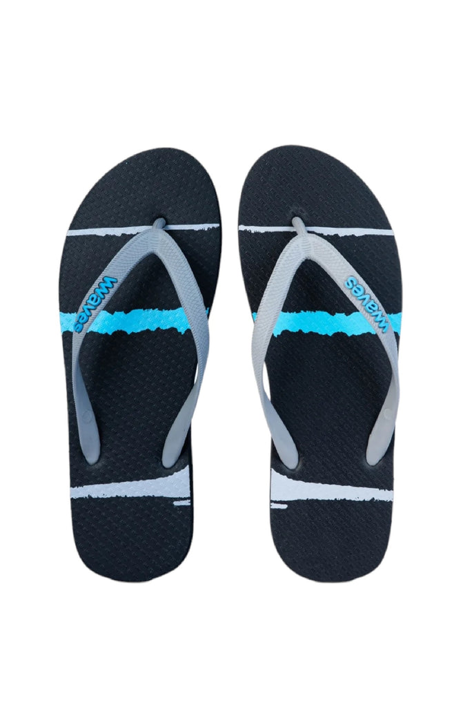 WAVES Men Basic Line Printed Flip Flops