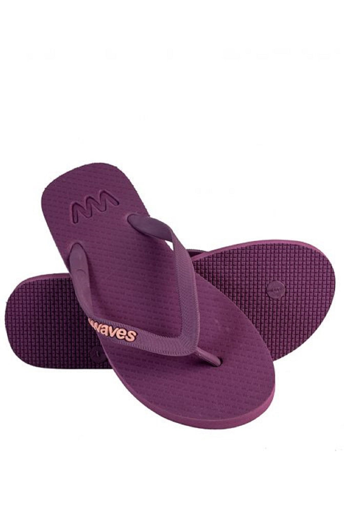 WAVES Unisex Essentials Purple Flip Flops