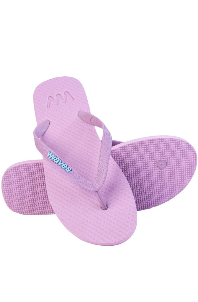 WAVES Unisex Essential Light Purple Flip Flops