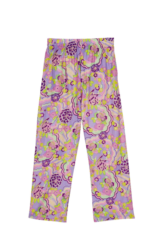 VILEBREQUIN Women Silk Pants Rainbow Flowers