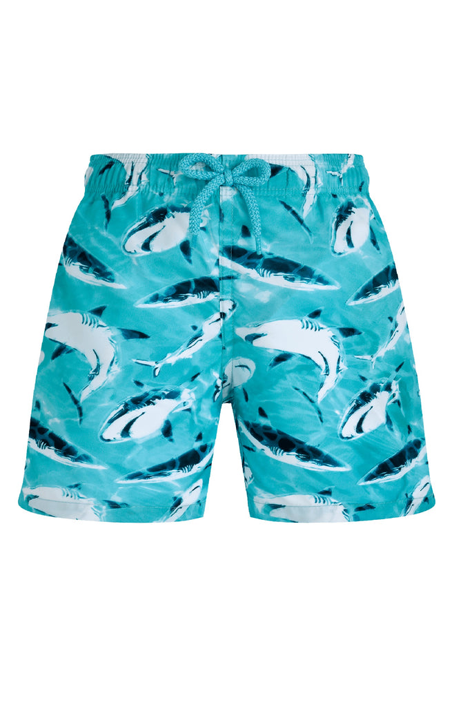 VILEBREQUIN Boys Swim Shorts Ultra-Light and Pacakable Requins