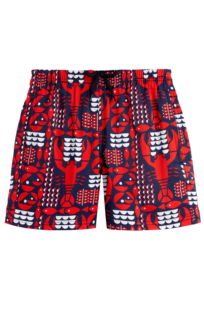 VILEBREQUIN Boys Stretch Swim Shorts Graphic Lobsters