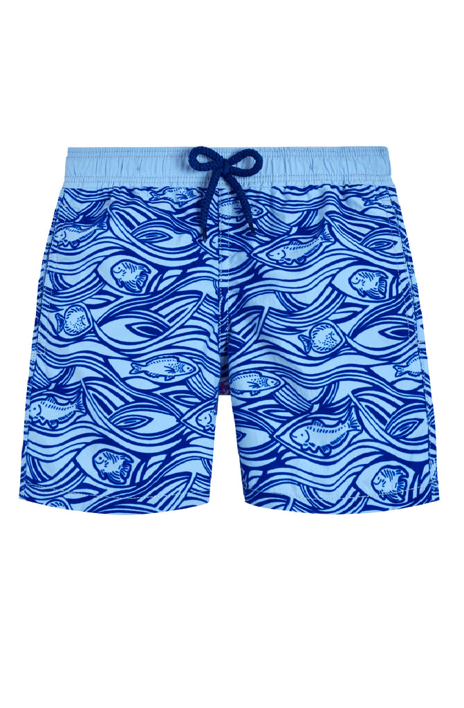 VILEBREQUIN Boys Swim Shorts Flocked Aquarium