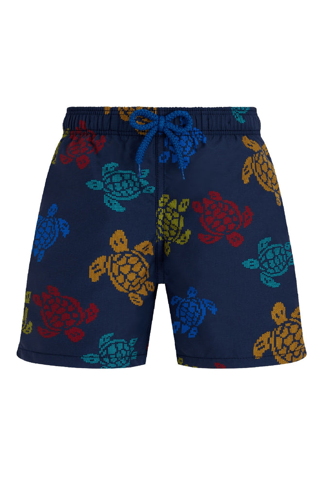 VILEBREQUIN Boys Swim Shorts Ronde des Tortues Tricot - Vilebrequin x Falke