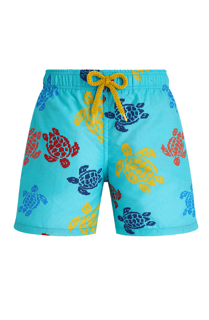 VILEBREQUIN Boys Swim Shorts Ronde des Tortues Tricot - Vilebrequin x Falke