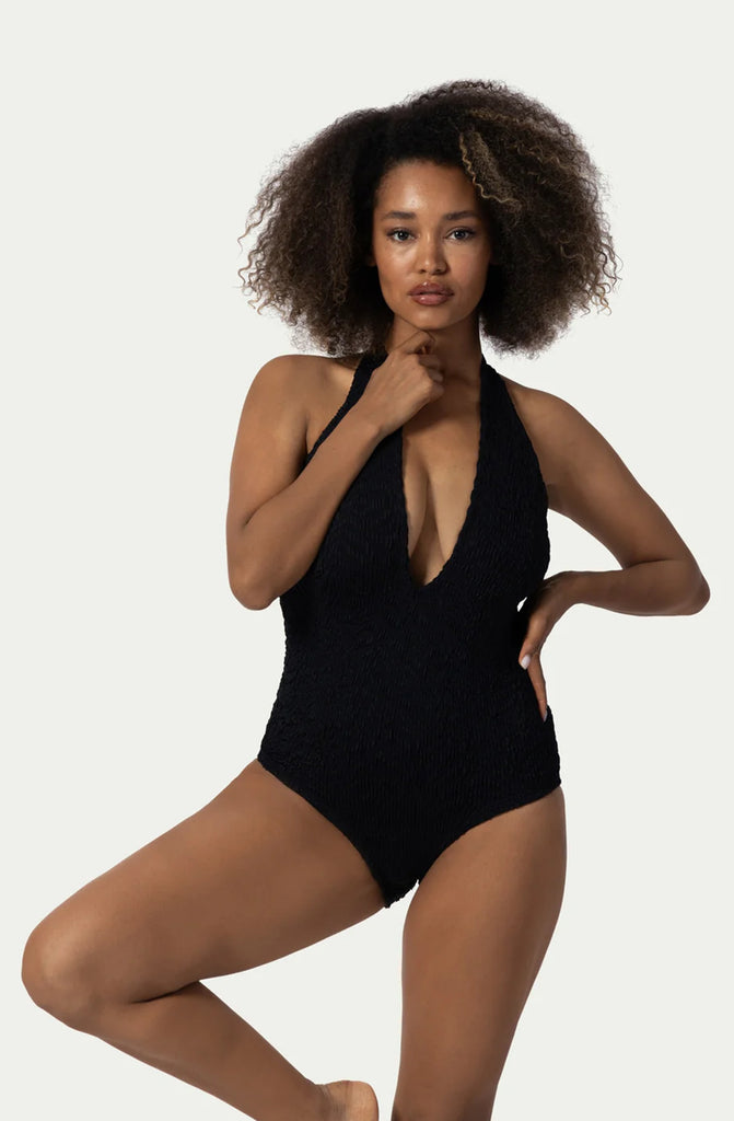 PARAMIDONNA Julia Black Lurex Swimsuit