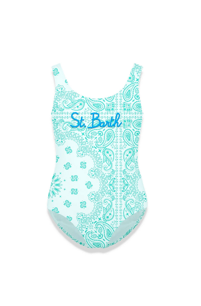 MC2 SAINT BARTH Girls Cara Bandanna One Piece Swimsuit