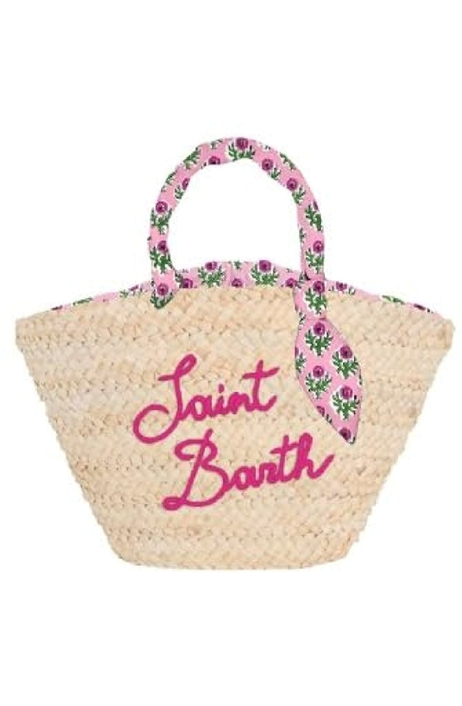 MC2 SAINT BARTH Kylie Straw Radical Flower Handbag