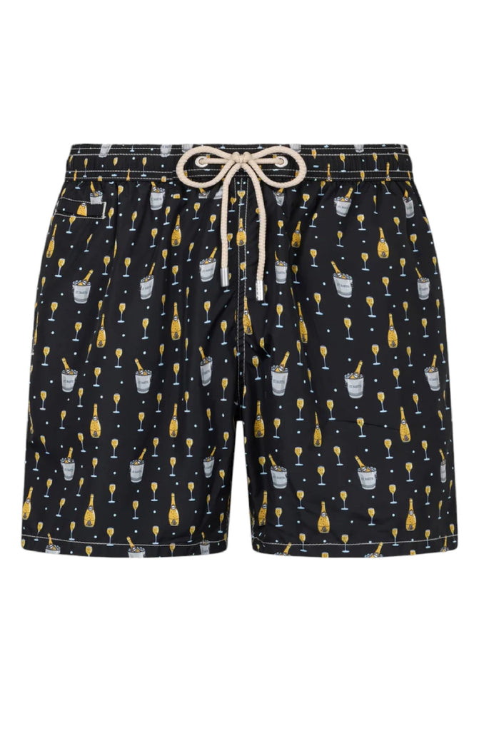 MC2 SAINT BARTH Men Light-Weight Swim Shorts Lighting Micro Fantasy Bollicine Print