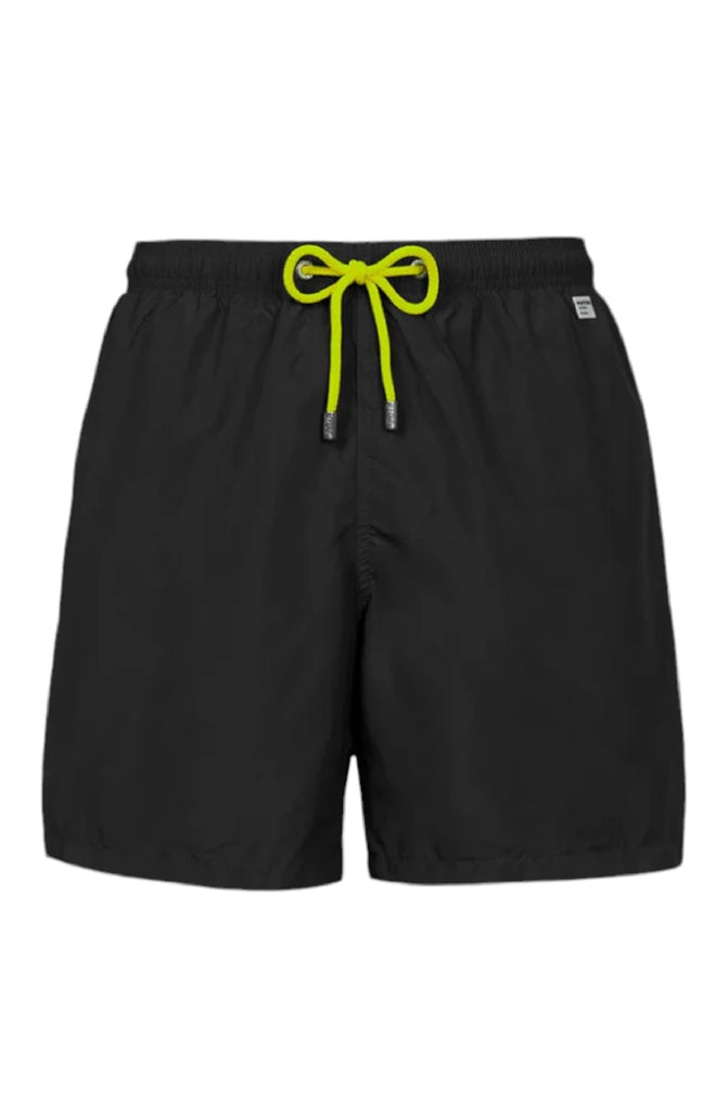 MC2 SAINT BARTH Men Lightweight Swim Shorts Lighting Pantone Black