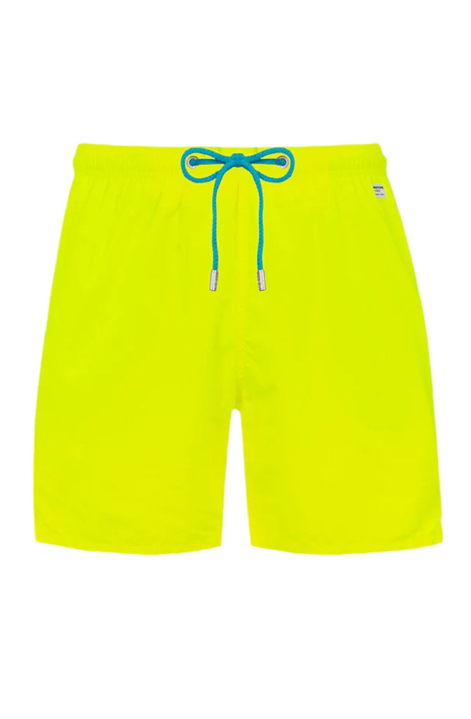 MC2 SAINT BARTH Men Lightweight Swim Shorts Lighting Pantone Fluo Yellow