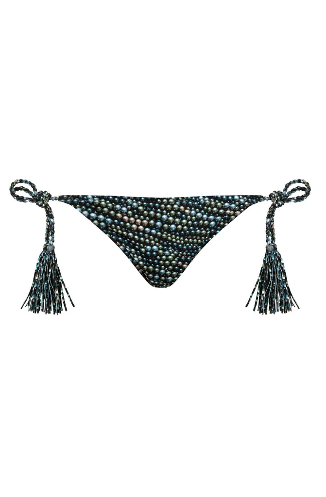 VILEBREQUIN Women Tassel Side-Tie Bikini Brief Bottom Pearl