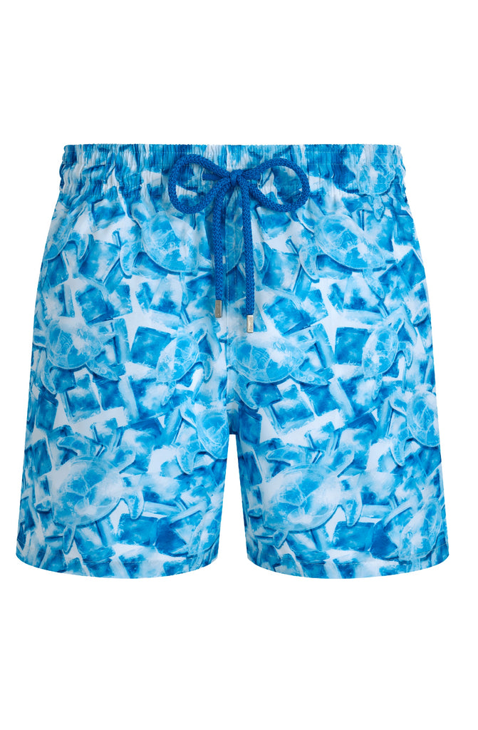 VILEBREQUIN Men Swim Shorts Ultra-Light and Packable Iced Turtles