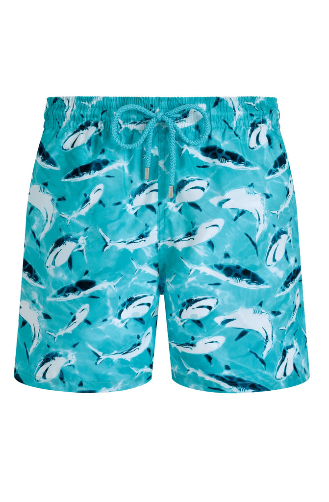 VILEBREQUIN Men Ultra-Light and Pacakable Swim Shorts Requins