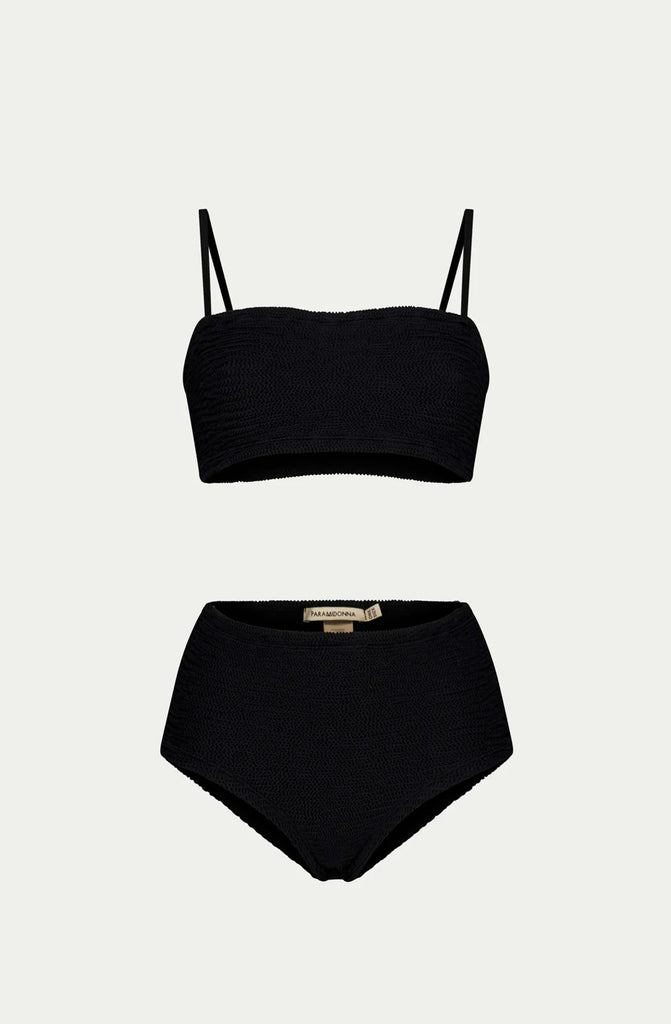 PARAMIDONNA Marie High-Waisted Black Bikini