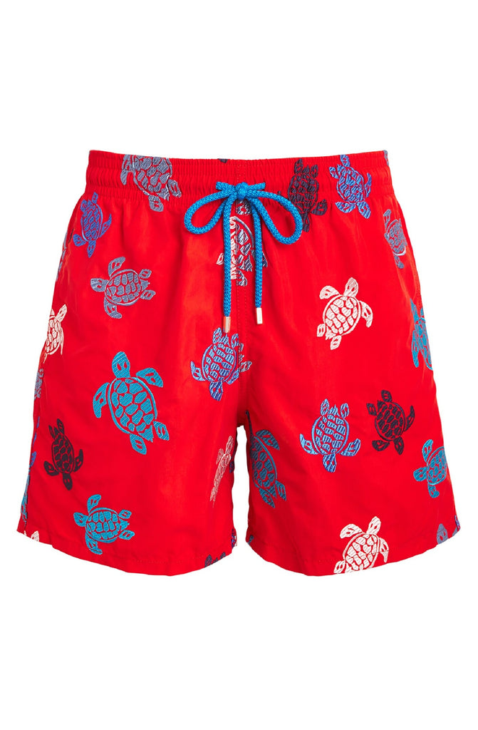 VILEBREQUIN Men Swim Shorts Embroidered Tortue Multicolored - Limited Edition