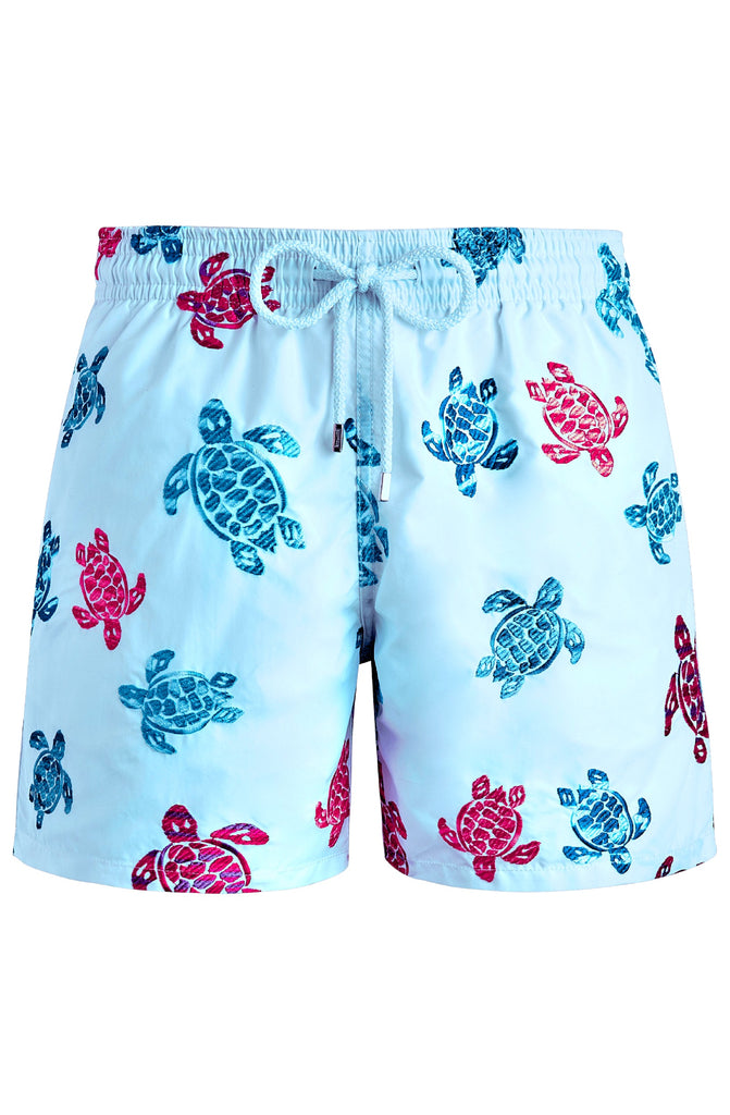 VILEBREQUIN Men Swim Shorts Embroidered Tortue Multicolored - Limited Edition