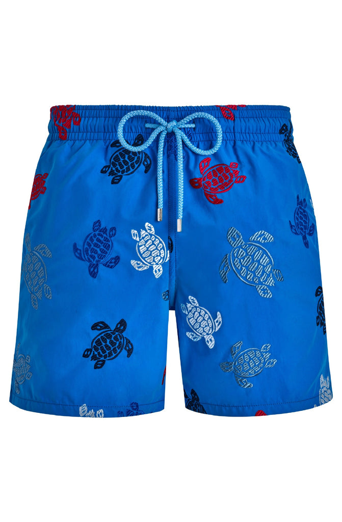 VILEBREQUIN Men Swim Shorts Embroidered Tortue Multicolored - Limited Edition