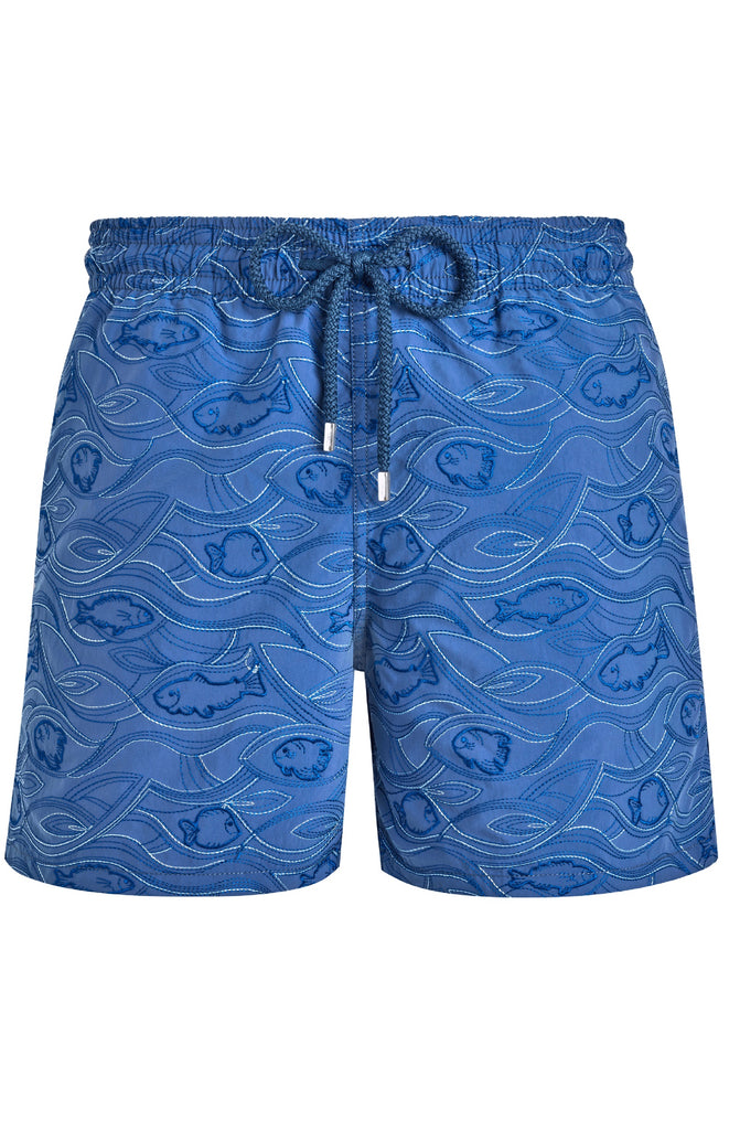 VILEBREQUIN Men Swim Shorts Embroidered Aquarium - Limited Edition