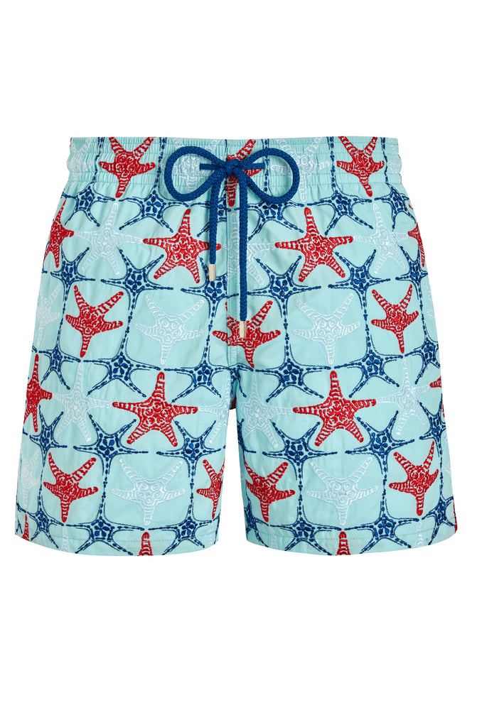 VILEBREQUIN Men Swim Shorts Embroidered Stars - Limited Edition