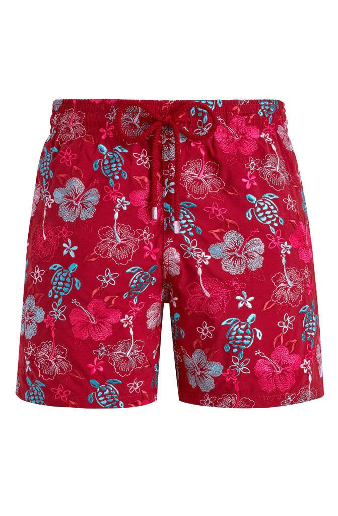 VILEBREQUIN Men Swim Shorts Embroidered Tropical Turtles - Limited Edition