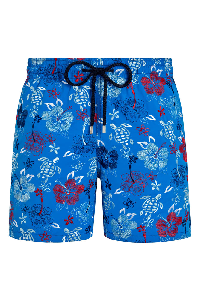 VILEBREQUIN Men Swim Shorts Embroidered Tropical Turtles - Limited Edition