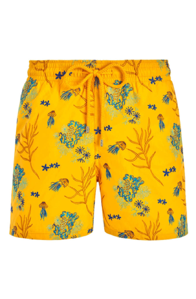 VILEBREQUIN Men Swim Shorts Embroidered Medusa Flowers - Limited Edition