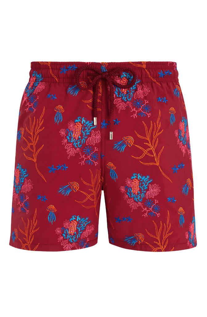 VILEBREQUIN Men Swim Shorts Embroidered Medusa Flowers - Limited Edition