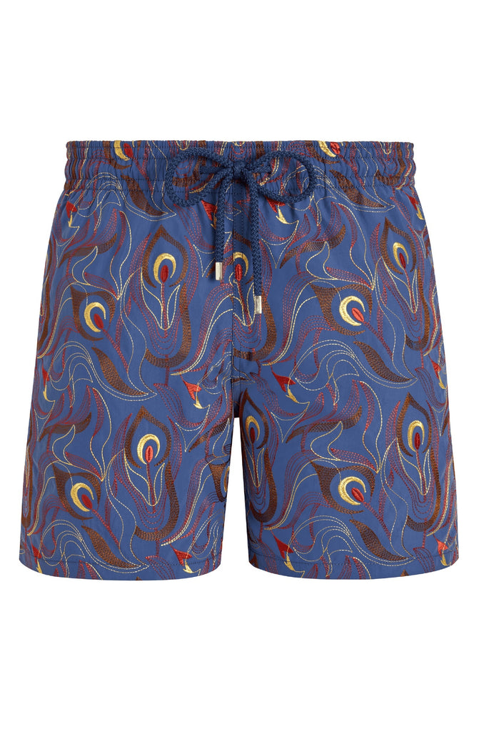 VILEBREQUIN Men Swim Shorts Embroidered Camo Flowers - Limited Edition