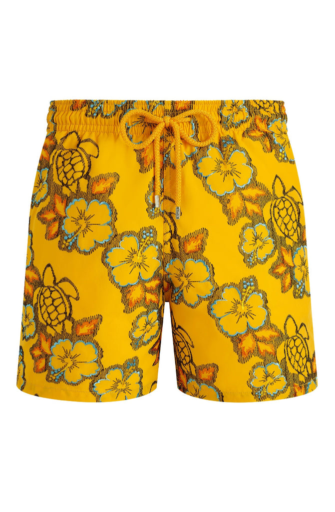 VILEBREQUIN Men Swim Shorts Embroidered Hibiscus - Limited Edition